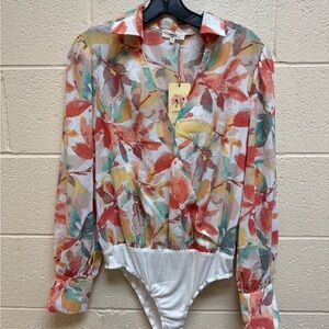 Entro Colorful  Print Bodysuit